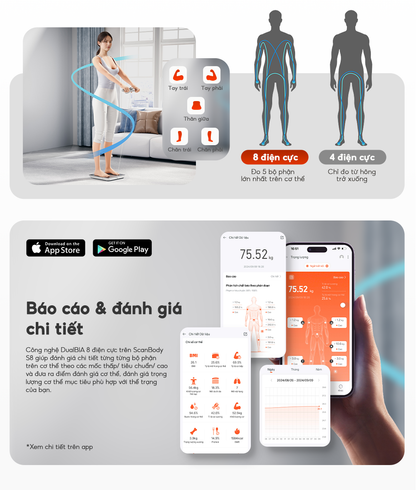 Cân thông minh Scanbody S8