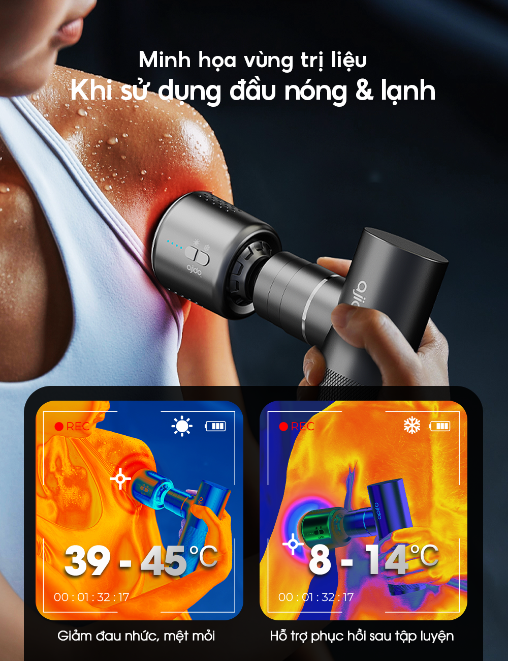 Máy massage cầm tay Ajido Mini Q6