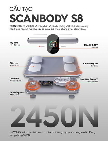 Cân thông minh Scanbody S8