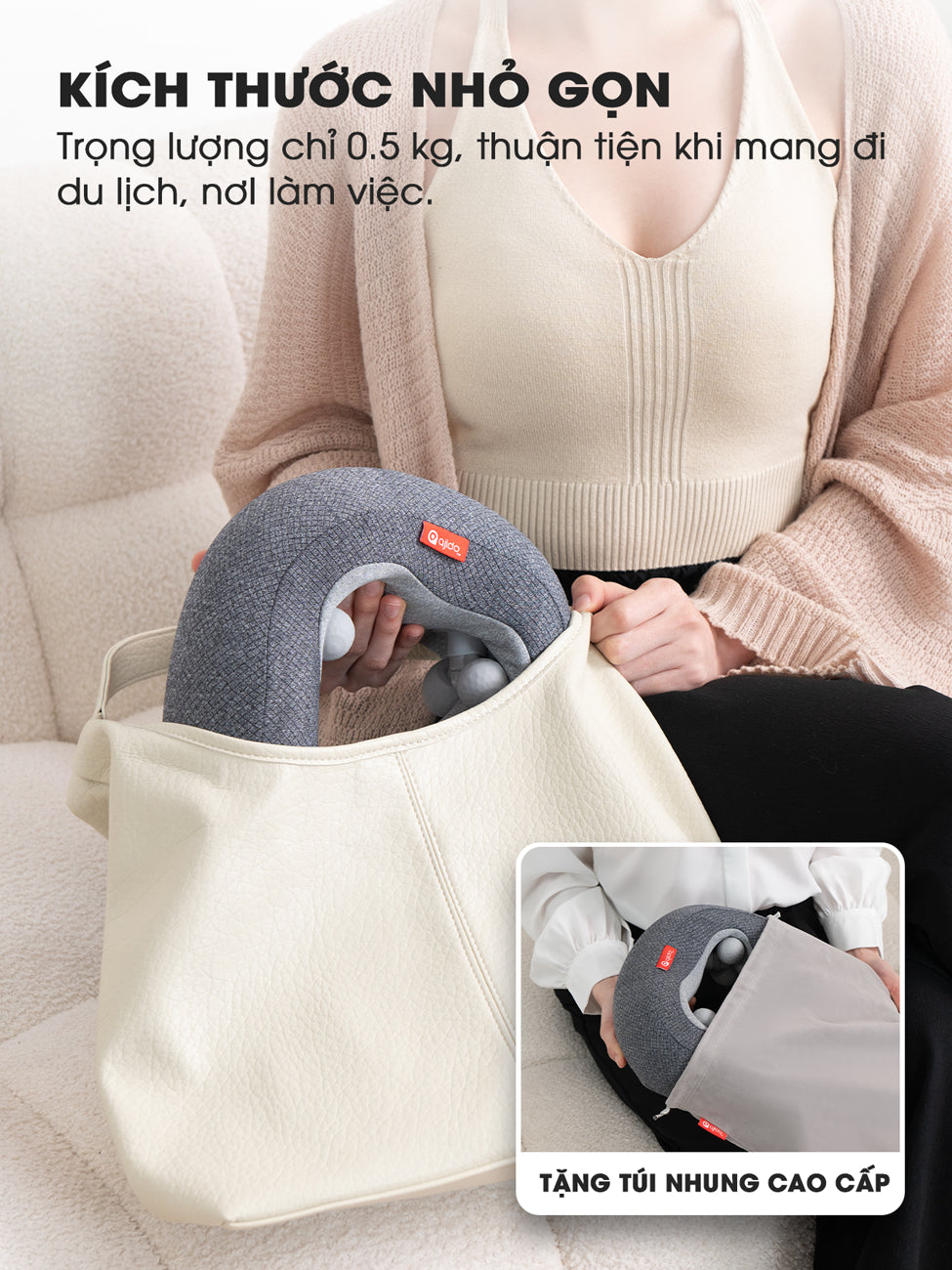 Gối massage cổ Ajido INECK N3 PRO