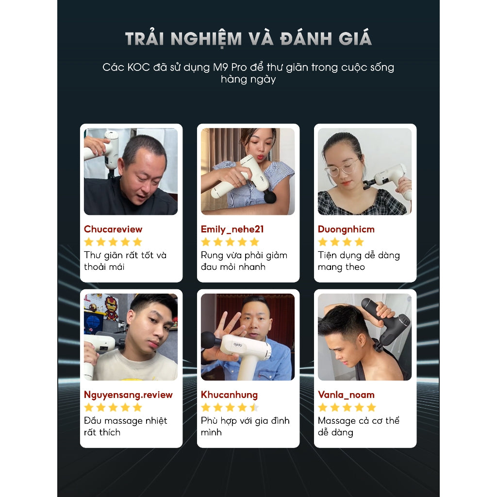 Máy massage cầm tay Ajido M9 Pro