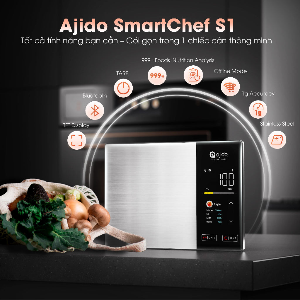 Cân nhà bếp thông minh SmartChef S1
