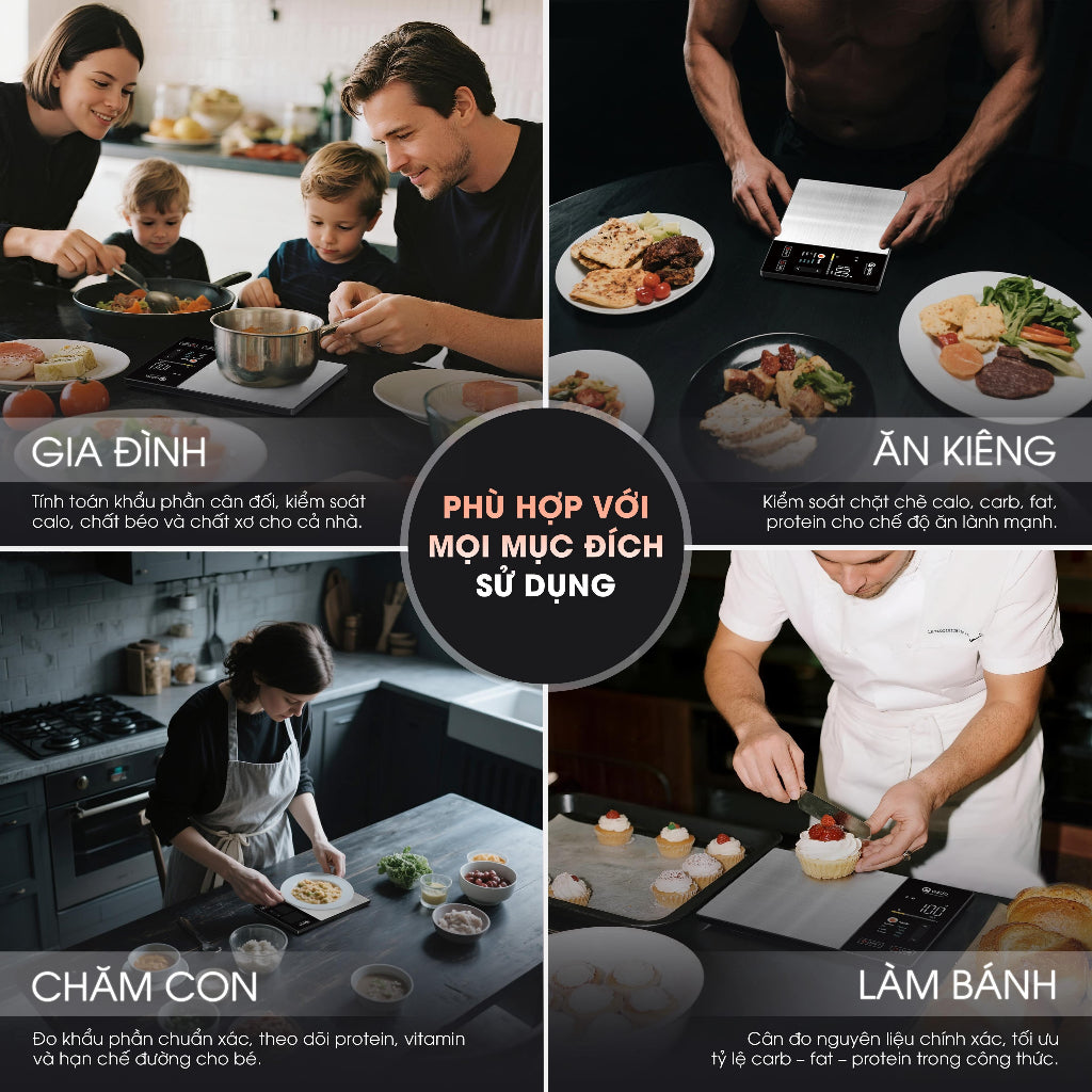 Cân nhà bếp thông minh SmartChef S1
