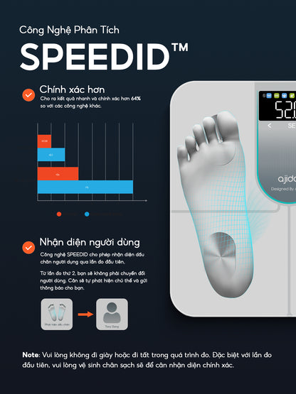 Cân Điện Tử Thông Minh AJIDO VASLIST V6 LITE
